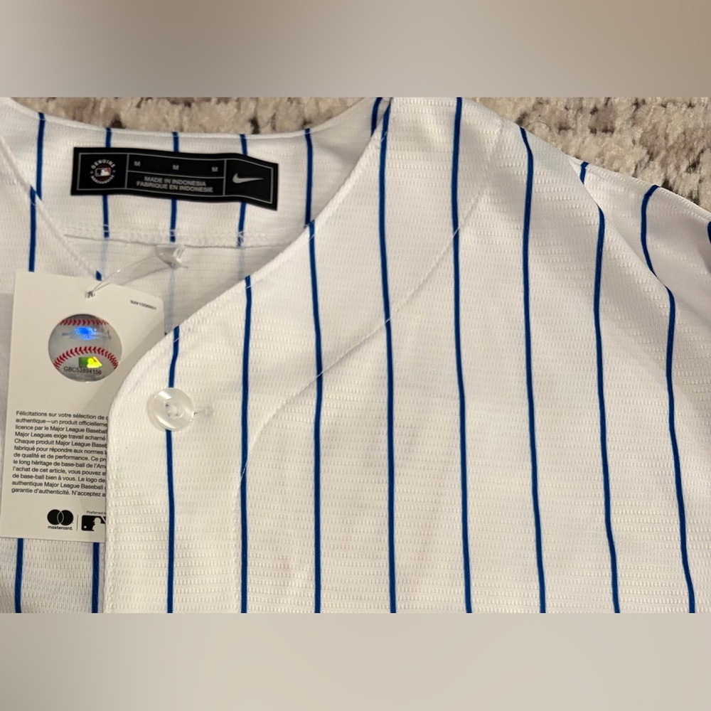 Nike Authentic Chicago Cubs Javier Baez World Series 2016 Jersey Men’s Sz: M - Picture 2 of 7
